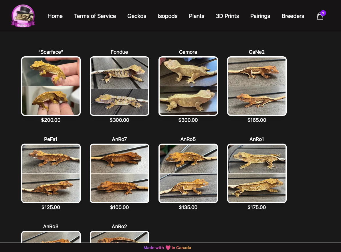 Vintage Reptiles Store